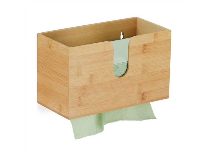 Relaxdays Handdoekdispenser bamboe