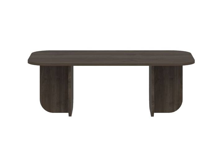 Table basse rectangulaire effet noyer 120 cm