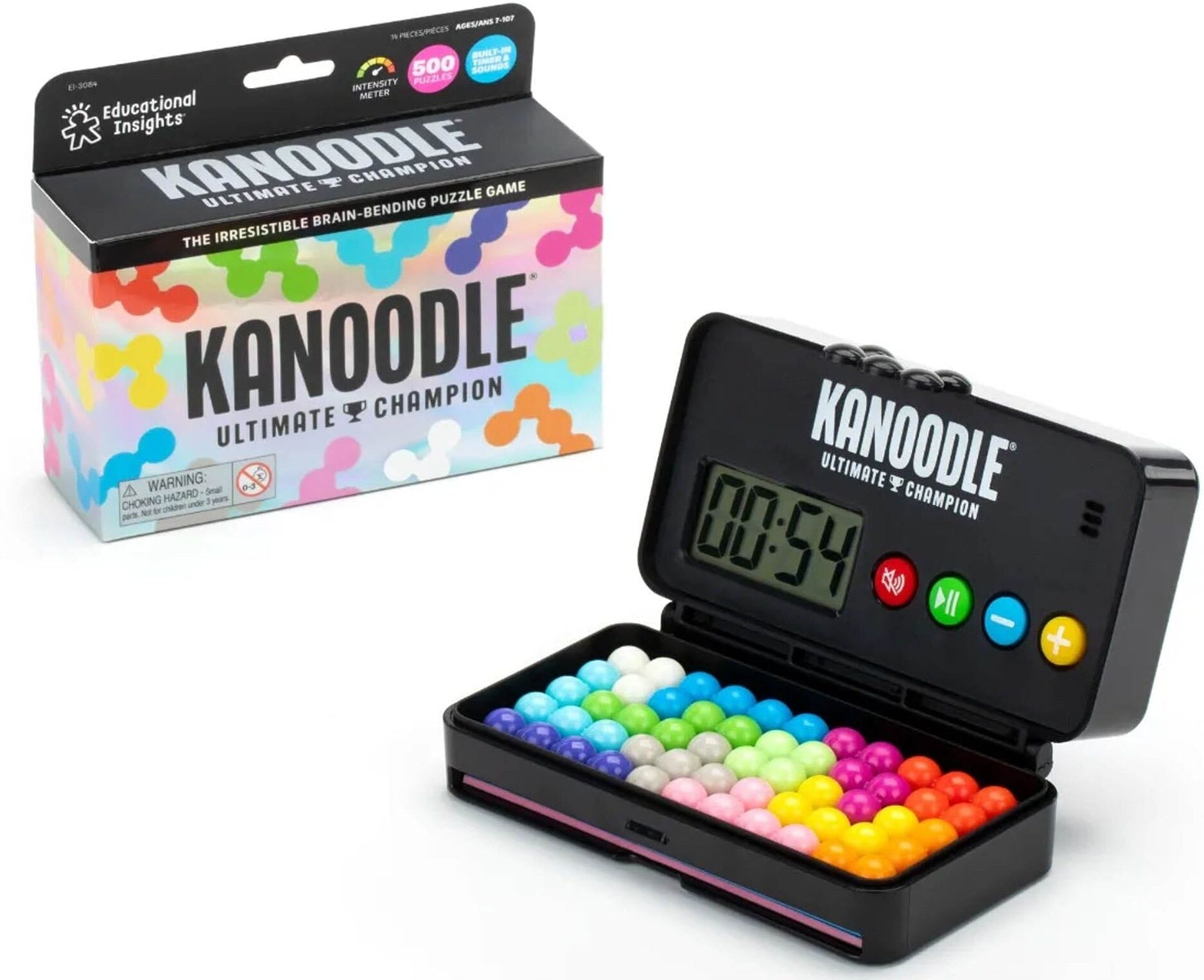 Learning Resources Kanoodle Ultimate Champion 500 unique 2D and 3D puzzle challenges - Ages 7+ Learning Resources