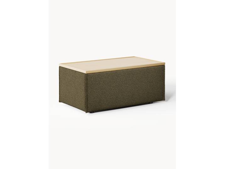 Pouf en bouclette avec rangement Lennon