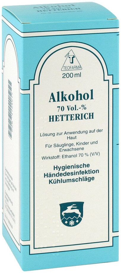 Alkohol 70% V/v Hetterich