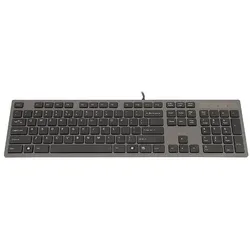 A4Tech KV-300H Isolation (US, Kabelgebunden), Tastatur, Grau, Schwarz