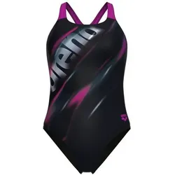 ARENA Damen Schwimmanzug W PLACEMENT SWIMSUIT SWIM PRO BACK, Größe 38 in Schwarz Schwarz
