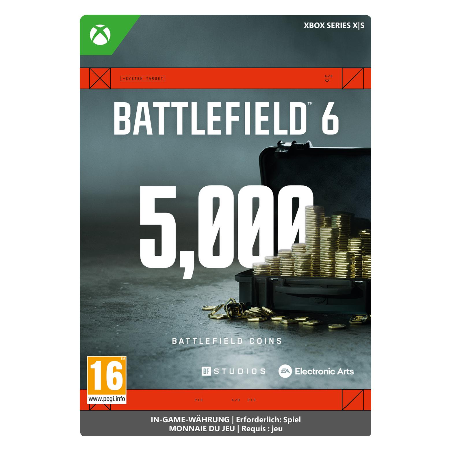 Microsoft Xbox BATTLEFIELD 6 5000 BFC Download Code (7F6-00919)