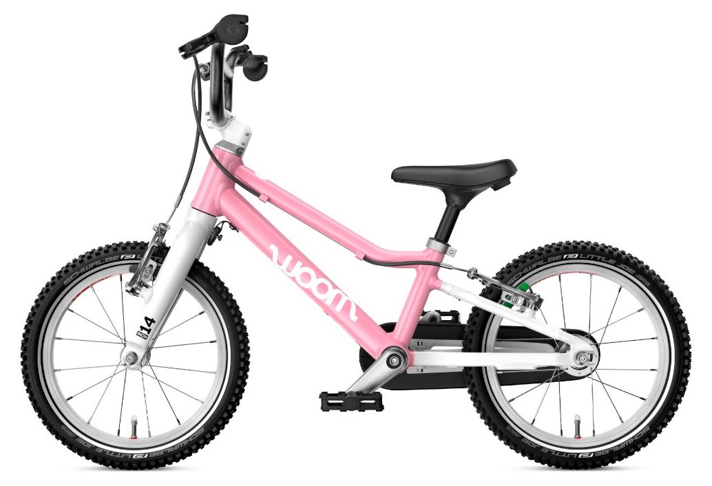 WOOM GO 2 (Gen. H) Kinder Fahrrad 3- 4,5 Jahre 95-110 cm pink 14"