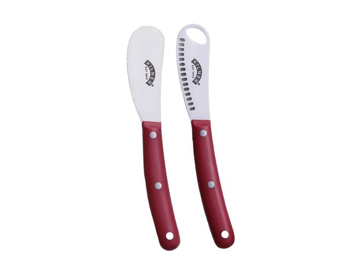 Kilner Kilner botermessen set Rood-roestvrij staal