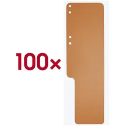 EXACOMPTA 100er-Pack Aktenschwänze orange