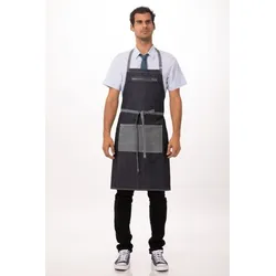 Chef Works® MANHATTAN Latzschürze,  Indigo Blau