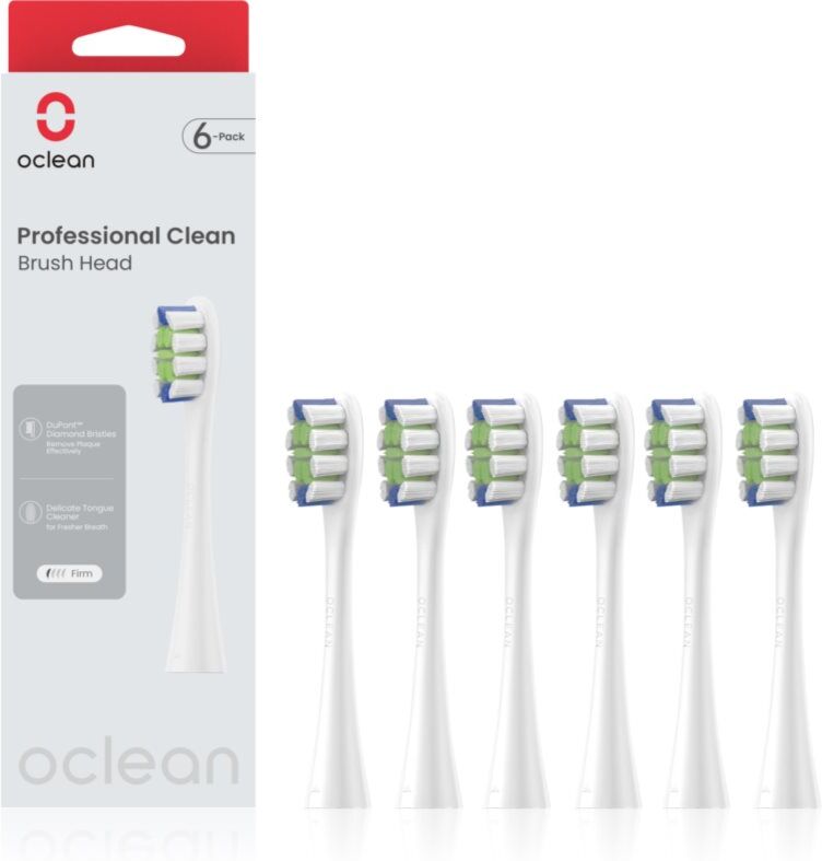 Oclean Professional Clean tête de rechange Blanc 6 pcs