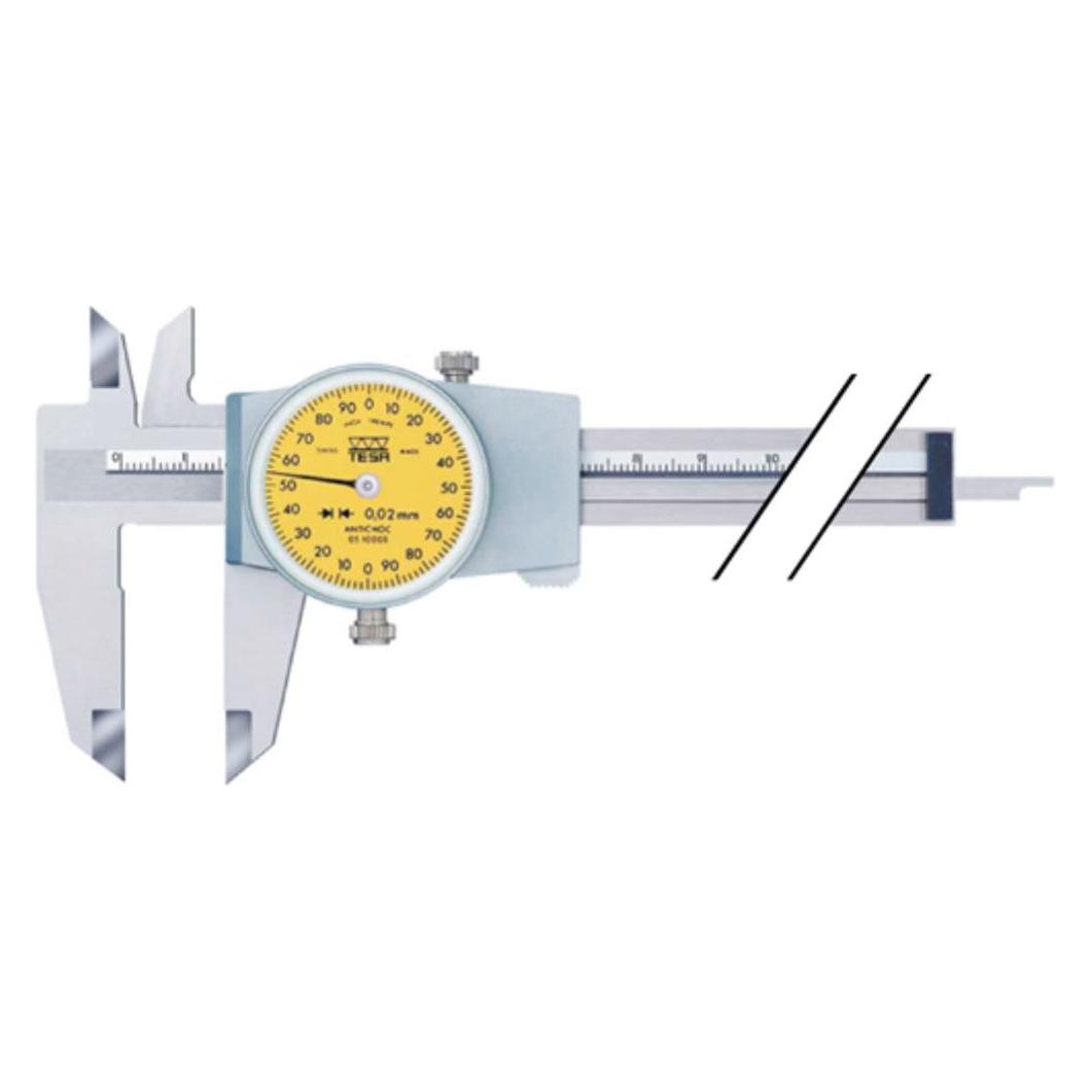 Tesa Technology Messschieber mit Rundskale 150 mm 0.01 mm (15 cm) (510050)