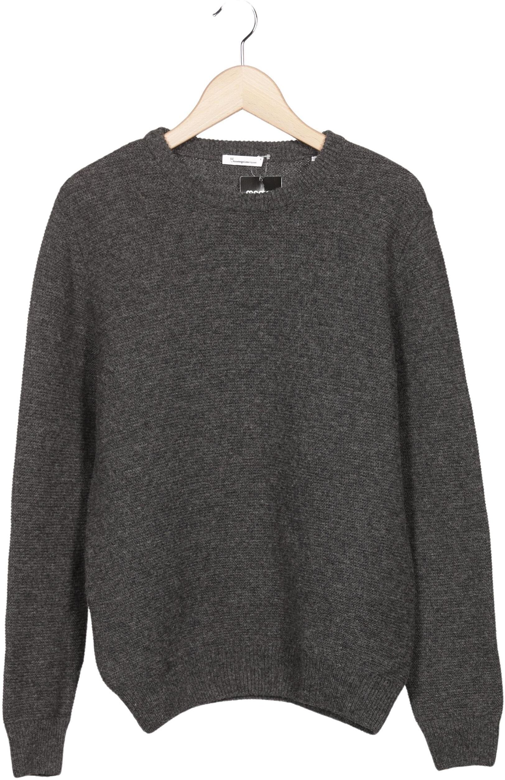 Knowledge Cotton Apparel Herren Pullover, Grau, Gr. S, Wolle - Second Hand