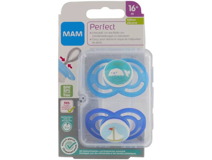 MAM Nuggi Perfect Silikon 16-36m 2 Stück