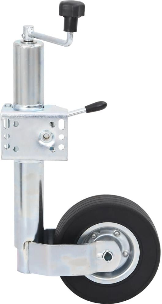 vidaXL Roue cric de remorque avec pince fendue 60 mm acier galvanisé