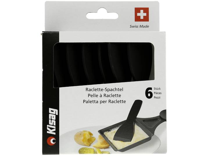 Kisag Raclette-Spachtel schwarz 6 Stück