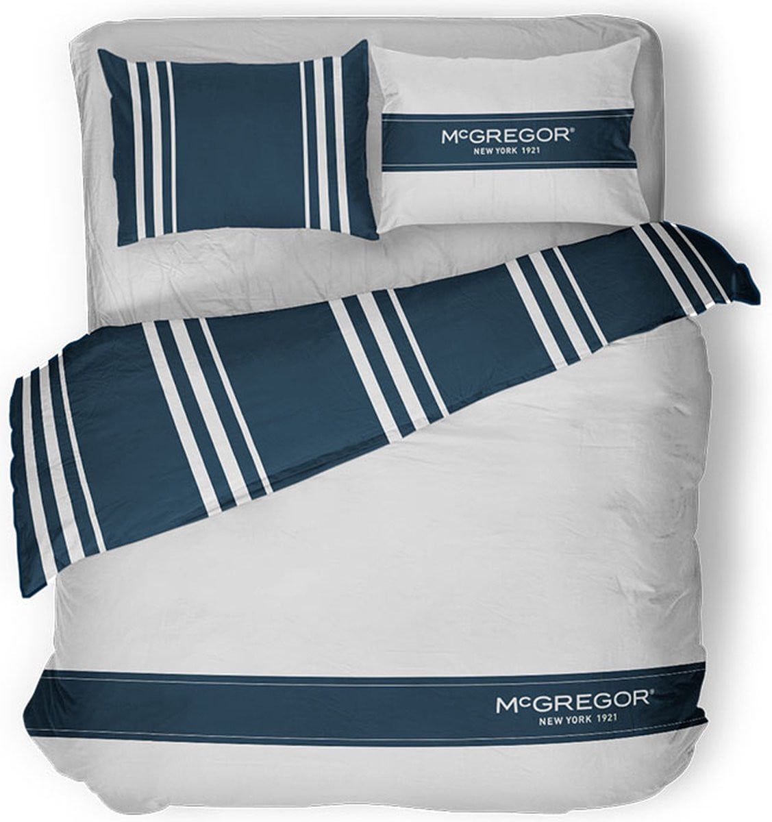 McGregor Staten Island Wit Dekbedovertrek 1-persoons 140x220 cm