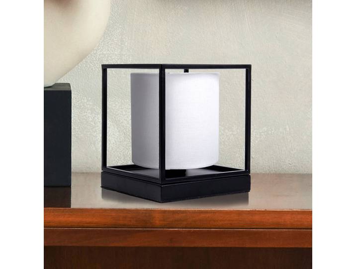 Näve Tischlampe Beta, schwarz, für Wohn- / Esszimmer, Metall, Tischlampe