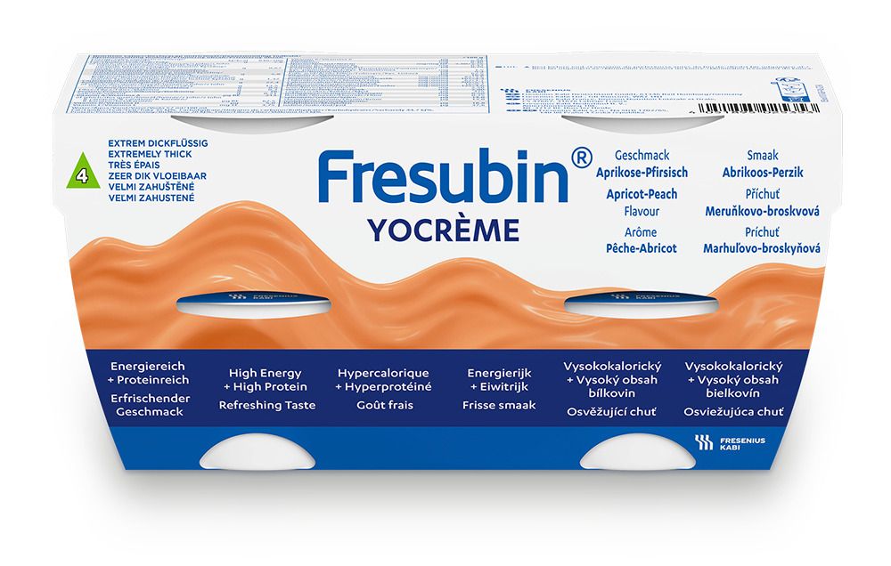 Fresubin YOcreme Aprikose Pfirsich 4x125 g Creme