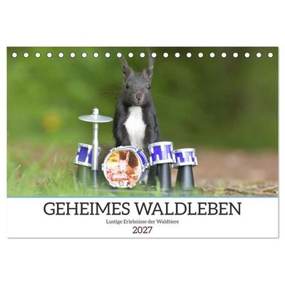 Geheimes Waldleben (Tischkalender 2027 DIN A5 quer), CALVENDO Monatskalender