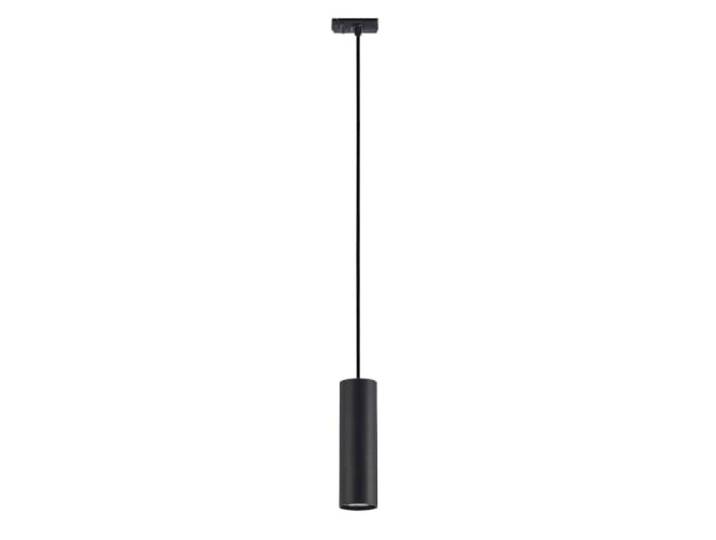 Lindby Luminaire sur rail électrique Linaro (Moderne) en Noir Métal e. a. pour Salon & Salle à manger (1 lampe\,à GU10)\, Rail 1 phase projecteur
