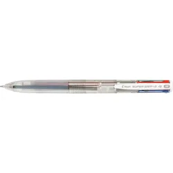 PILOT Kugelschreiber Super Grip-G4 transparent, Schreibfarbe: Mehrfarbig
