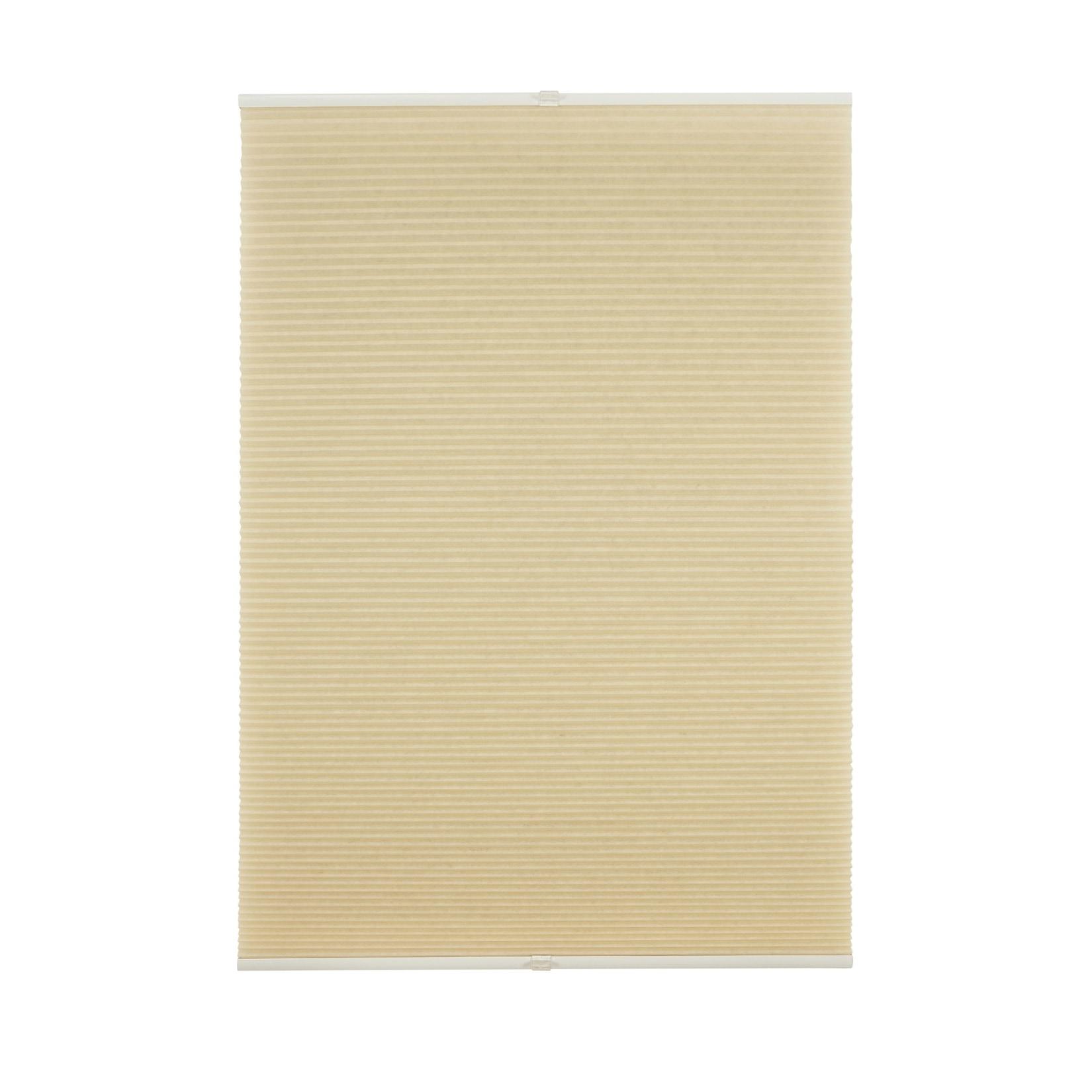 Ondeco Wabenplissee verspannt Klemmträger ohne Bohren Klemmfix Blickdicht Sonnen-Schallschutz Farbe: Cream, Größe: 50x130 cm