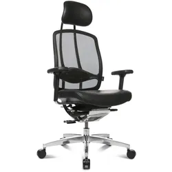Wagner Alumedic Limited Dondola Chefsessel Leder Schwarz