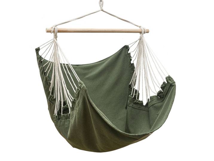 XL HÄNGESESSEL 155/125 cm Belastbar bis 100kg Olivgrün