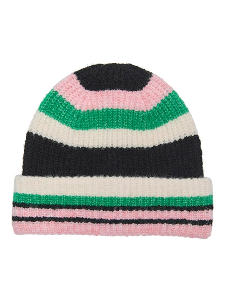 KIDS ONLY Mütze "Amanda" in Schwarz/ Rosa/ Grün - onesize
