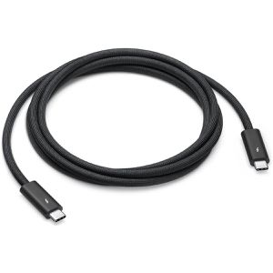 Apple Ladekabel Thunderbolt 4 Pro MW5J3ZM/A, 1,8m, schwarz, USB-C auf USB-C, 100W Schnellladekabel
