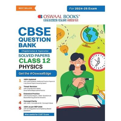Oswaal CBSE Question Bank Class 12 Physics, Chapterwise and Topicwise Solved Papers For Board Exams 2025, Taschenbuch von Oswaal Editorial Board,