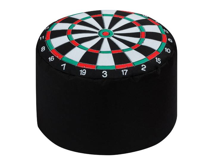 Pouf Dart Ø 50cm Schwarz