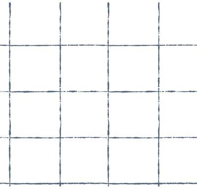 York Wallcoverings La Vitre Plaid Ultramarine Wallpaper