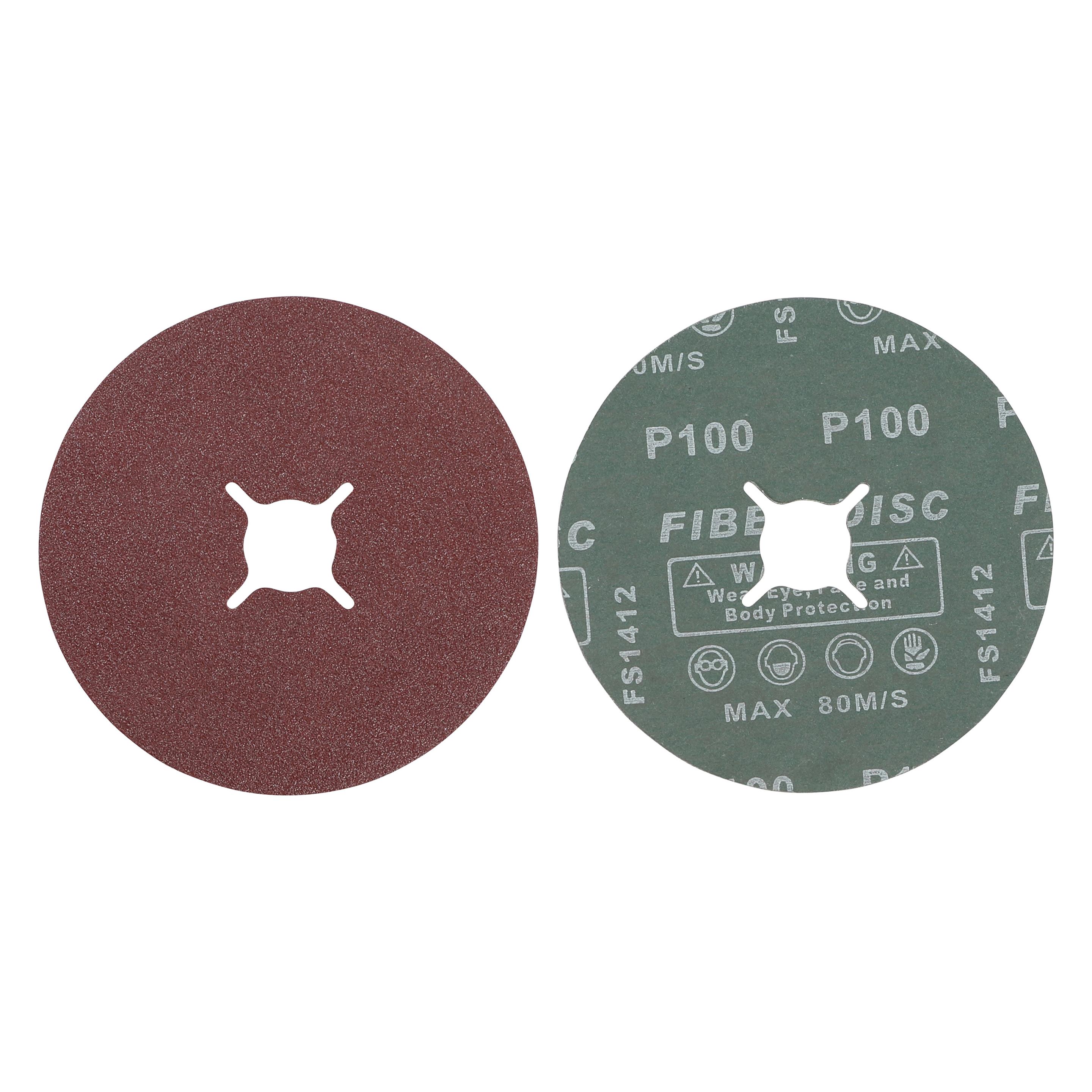 BGS Fiber-Schleifscheiben-Satz Körnung 100 Aluminiumoxid 10-tlg. (100) (42028)