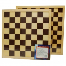 Klassik Games Schachbrett - Damebrett - natur-braun - 40cm - Feldgröße 45mm 289510