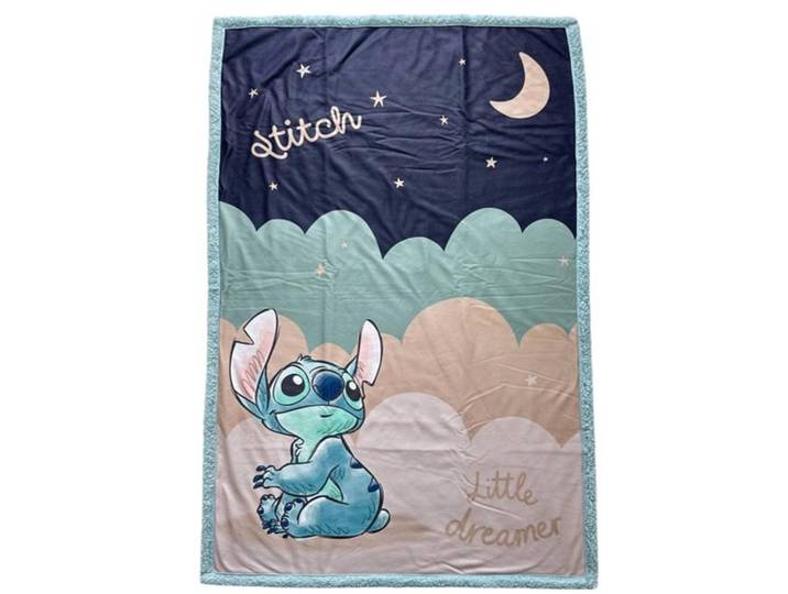 Homadict Plaid Sherpa 100X150 Cm Stitch Little Dreamer