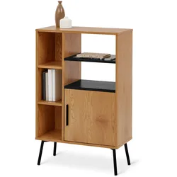 Tchibo - Kommode in Holzoptik mit Tür - 60x30x94cm - schwarz -