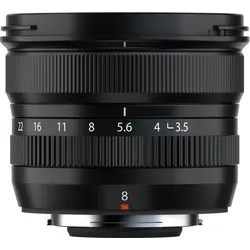 Fujifilm FUJINON XF 8mm F3.5 R WR (Fujinon XF, APS-C / DX), Objektiv, Schwarz