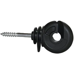 AKO, Gartenzaun, Ringisolator Kompakt, schwarz, 25 Stück Beutel