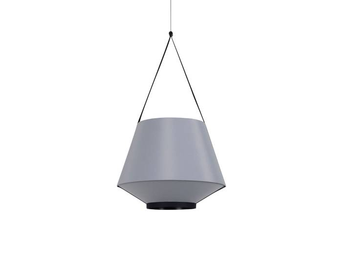 Suspension Carrie S Grey - Forestier - Salon / séjour - Design - Tissu / textile - À ampoule unique