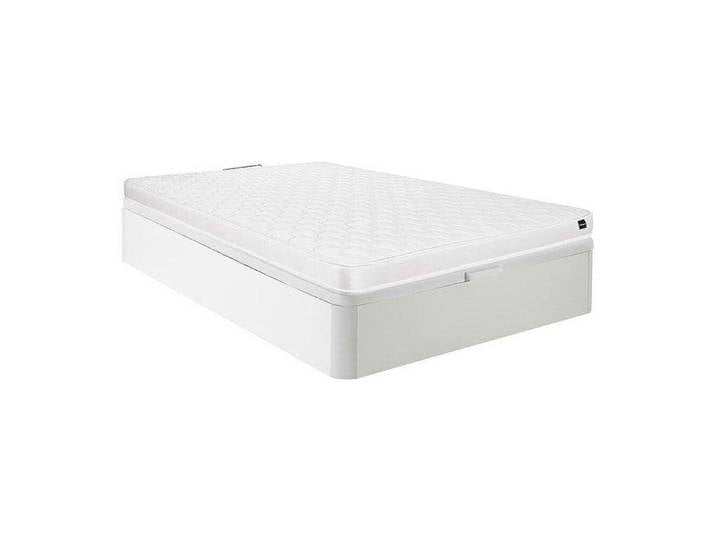 Ensemble 120 x 200 cm sommier coffre blanc + matelas mousse ép.15cm - DANAE II de YSMÉE