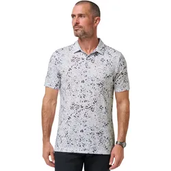 TRAVISMATHEW Polo Featherweight Chill, weiss/grau
