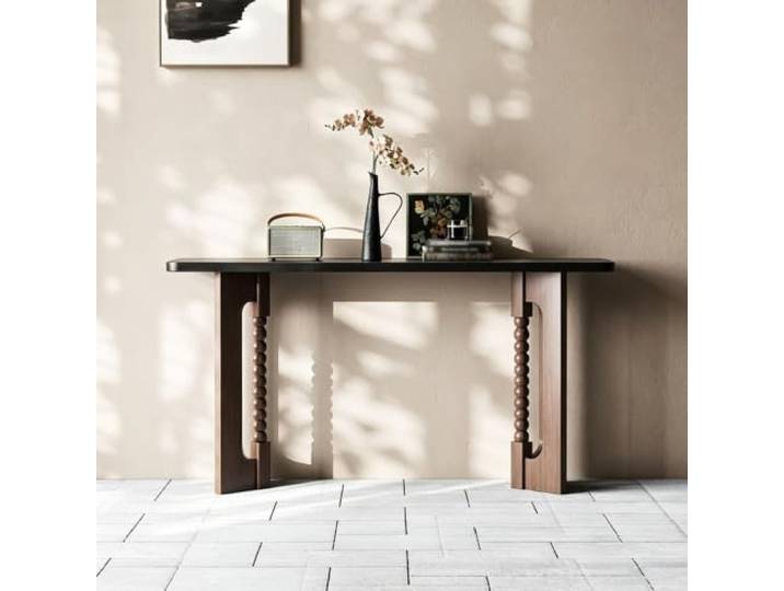 ZSCNYHMT Flurtisch, Holz‑Konsole Tisch Mit Massivholz‑Konstruktion Massivholz-kieferstruktur, natürliche maserung, stabiler rahmen, geräumige tischplatte, für wohnzimmer