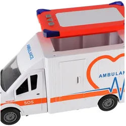 Teddies Autokrankenwagen 28cm mit fester Verlängerung