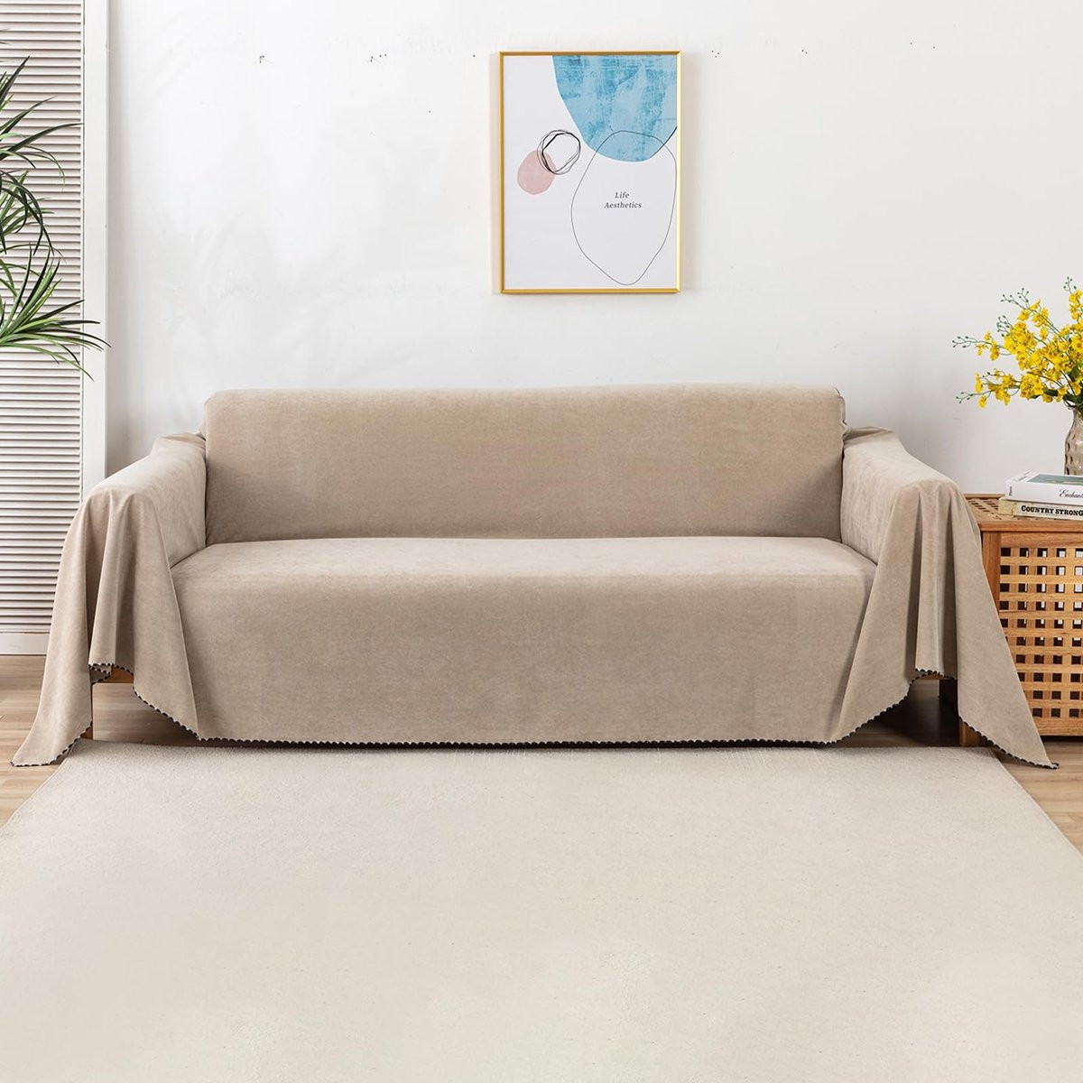 Omgoods Moderne Sofa Dekens - Beschermende Gooi voor Meubels
