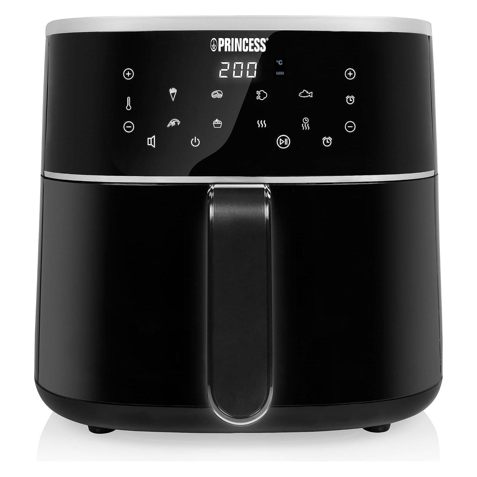 Princess 01.182244.01.001 Fritteuse Single 6 L Unabhängig 1500 W Heissluftfritteuse Schwarz (6 l) (01.182244.01.001)