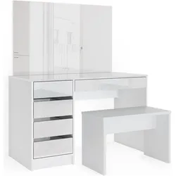 Vicco, Schminktisch, Sherry mit Bank (120 x 55 x 75 cm)