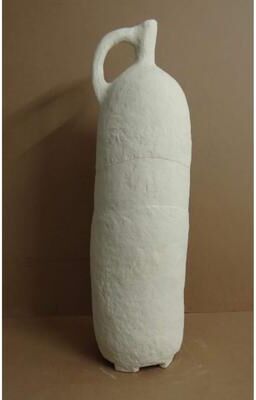 BIDK Home "Paper Mache Vase Dia 39.50"" Off-White - Off-White"