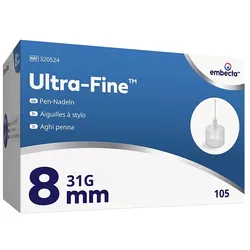 ULTRA-FINE Pen-Nadeln 8 mm 105 St