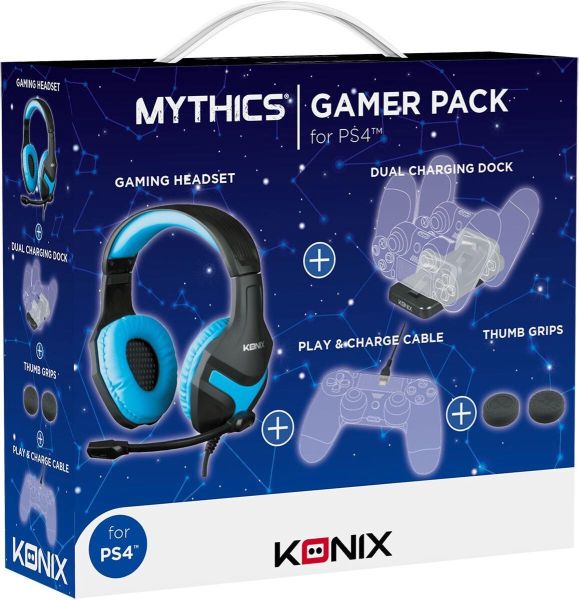 Konix Mythics Gamer Pack-Standaard (PlayStation 4) Nieuw