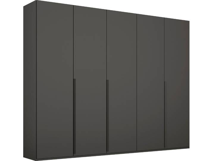 Drehtürenschrank RAUCH Kleiderschrank Schrank Garderobe Wäscheschrank PURISMA , grau (graphit), B:251cm H:223cm T:60cm, Holzwerkstoff, Schränke, Drehtürenschrank, schlichte Eleganz, mit umfangreicher Innenausstattung MADE IN GERMANY